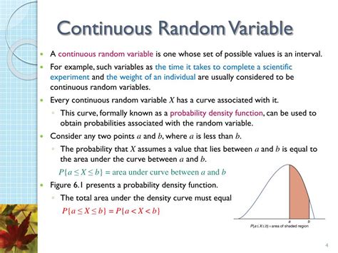 which is an example of a continuous random variable