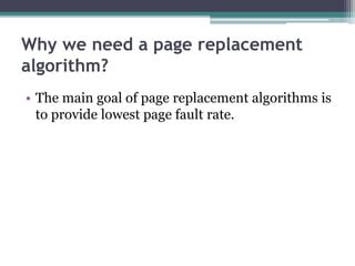 which is best page replacement algorithm and why