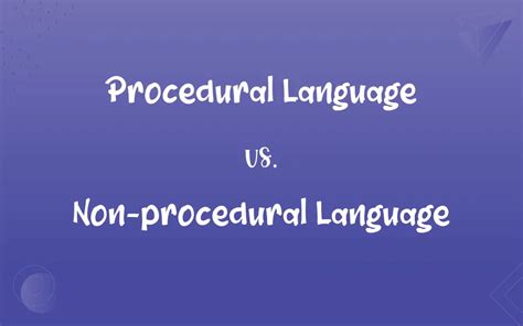 which is not procedural language