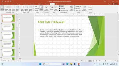 which is the default view of slides in ms powerpoint 2016