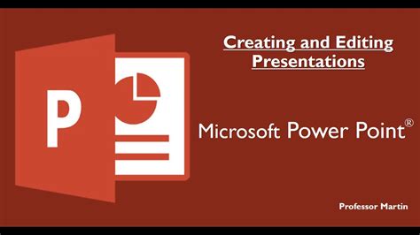which microsoft office application is used for creating and editing presentations