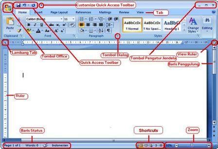 which microsoft office application is used for word processing