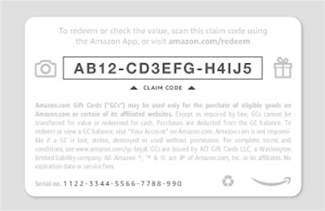 which number is the amazon gift card code