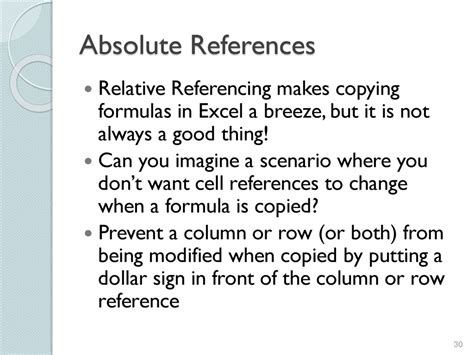 which of the following is an example of absolute self referencing