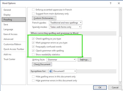 which of the following is function of spell check in ms word