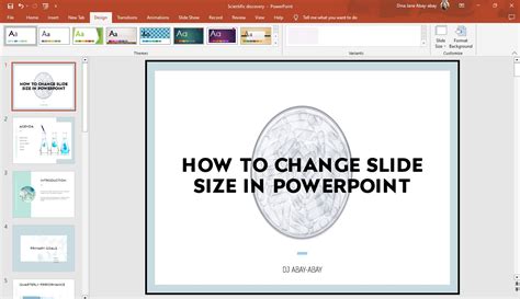 which of the following is not a default slide size available in powerpoint