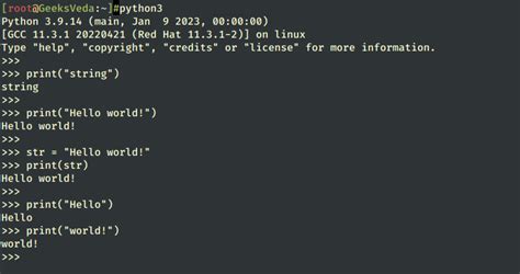 which of the following is the correct syntax to print hello world in python