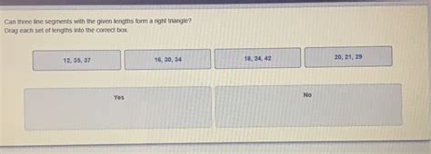which of the given three line segments can form a triangle