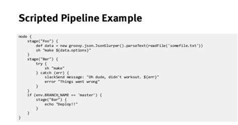 which scripting language is used in jenkins pipeline