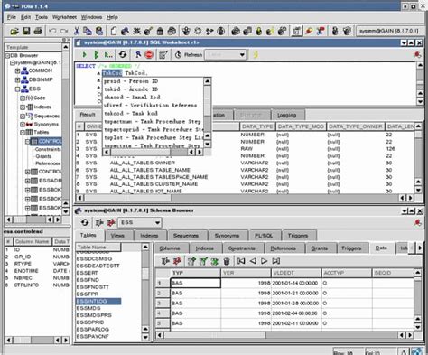 which software is used for oracle database