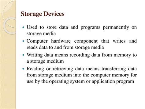 which storage device is used to store data permanently