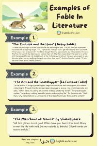 which story is an example of a fable a young husband