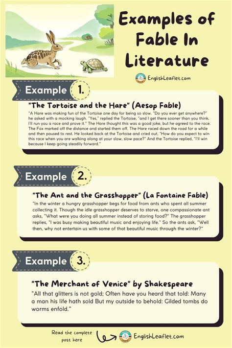 which story is an example of a fable apex