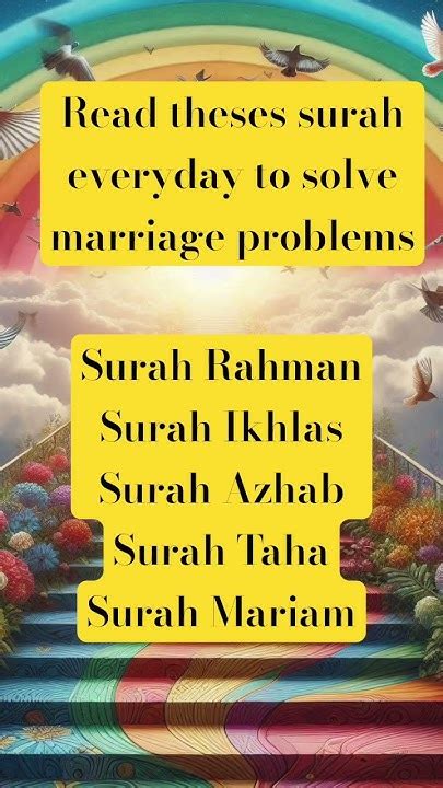 which surah to read for problems
