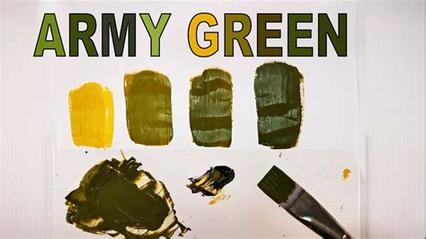 which two colours make army green