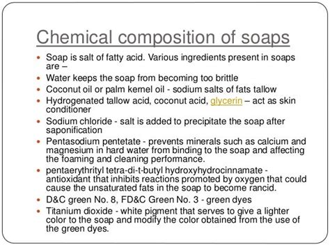 which type of base is present in soap