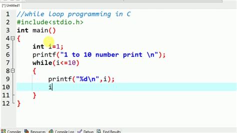 while loop program examples