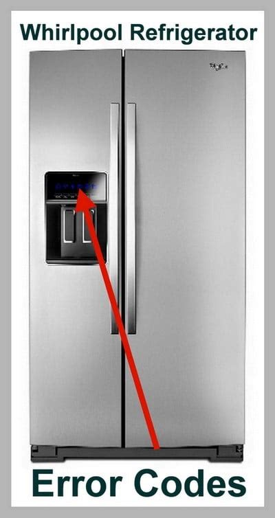 whirlpool fridge error code e5