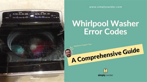 whirlpool washer e4 error code