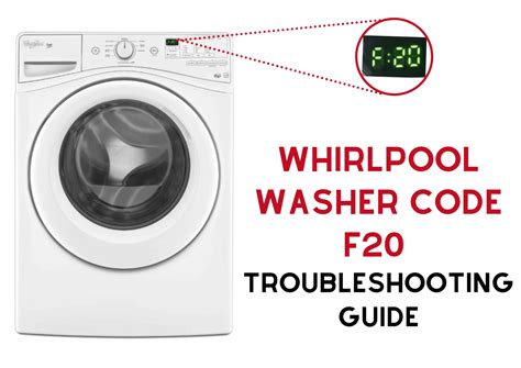 whirlpool washing machine error code f27