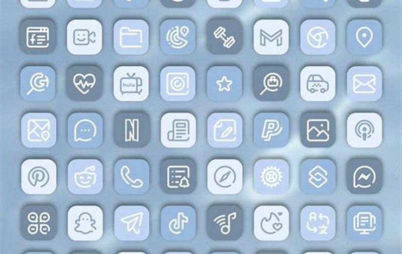 white and blue app icons