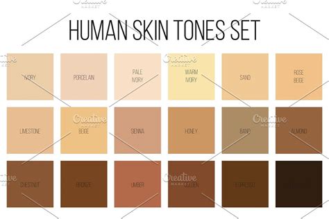 white human skin hex code