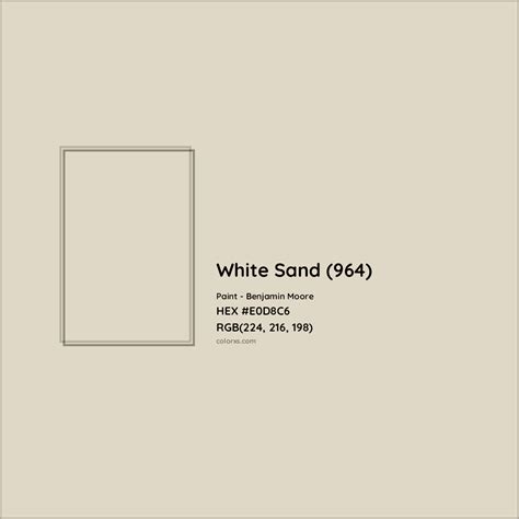 white sand colour code