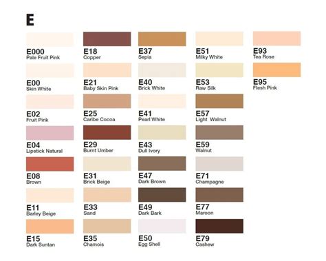white skin color code