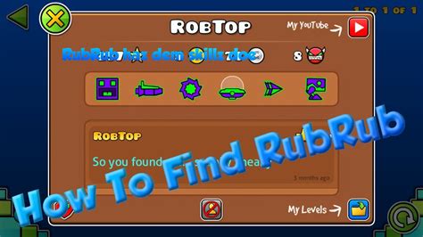 who is rubrub in geometry dash