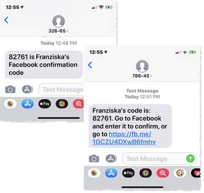 why am i getting a text with a facebook confirmation code