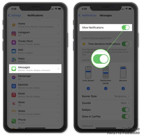 why am i not getting notifications from certain apps iphone