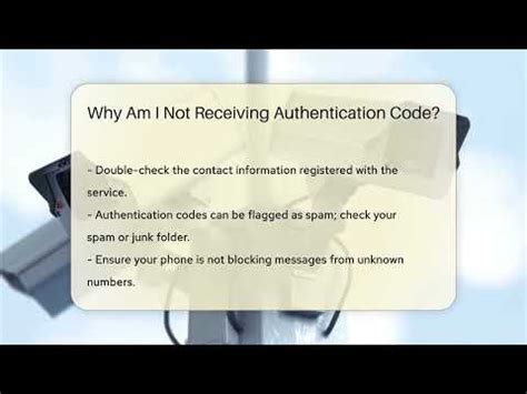 why am i not receiving authentication code
