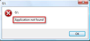 why application not found