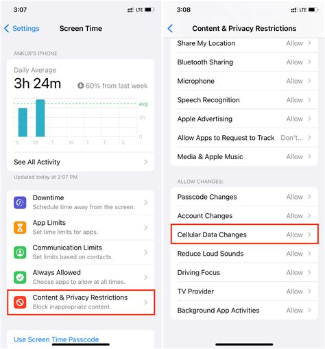 why are some apps not working on mobile data iphone