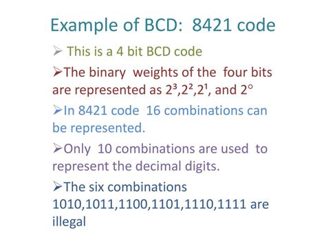 why bcd is called 8421 code