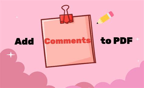 why can't i add comments to a pdf