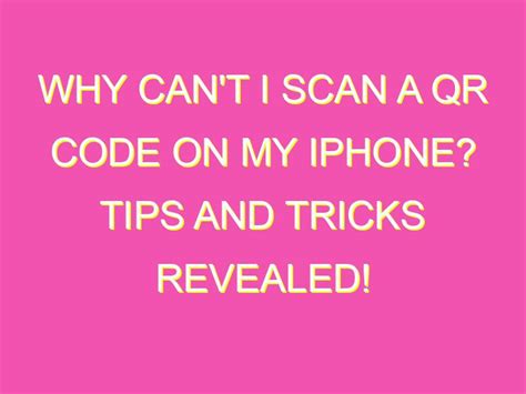 why can't i get my qr code