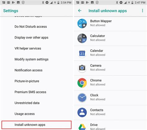 why can't i install apps from unknown sources