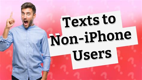 why can't i send messages to non iphone users