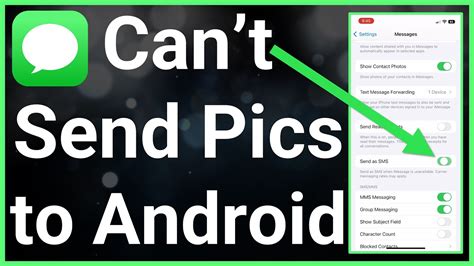why can i not send messages from my iphone to android