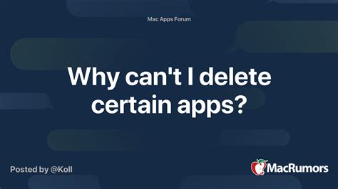 why can t i delete certain apps on my mac