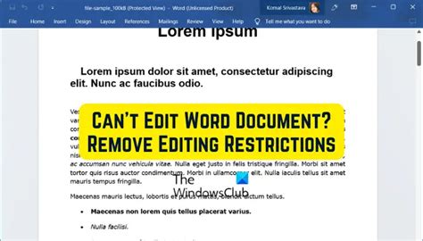 why can t i edit a form in word