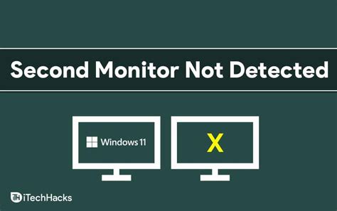 why can t i get my second monitor to work