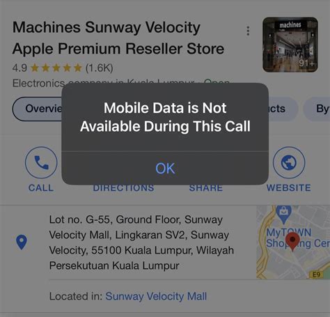 why can t i use mobile data while on a call