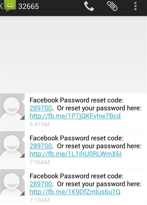 why did i get a random facebook password reset code