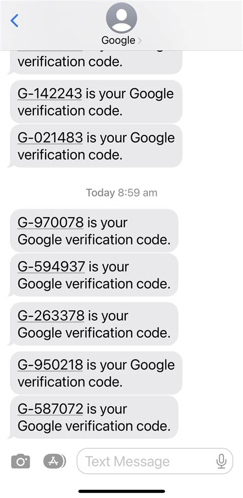 why did i get a random google verification code text