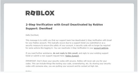 why did roblox send me a security code