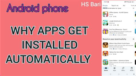 why do apps get installed automatically