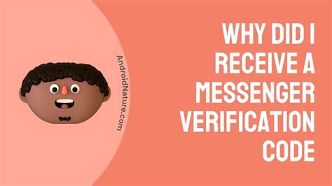why do i get messenger verification code