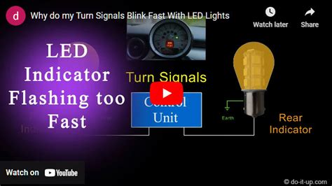 why do my led turn signals blink fast